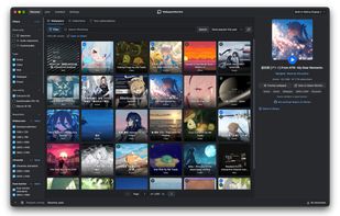 Wallpaper Engine's Workshop page aka. Discover page where you can download wallpapers