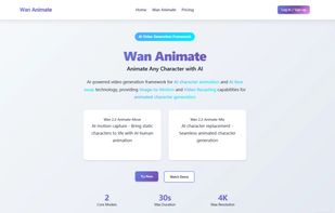 Wan Animate screenshot 1