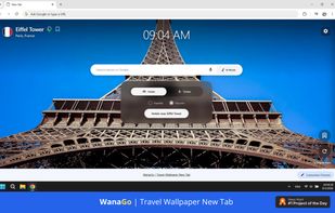 Explore Paris with dynamic travel wallpapers, local destination time, and one-click hotel & flight bookings.