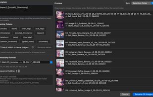 Bulk rename window