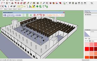Warehouse Layout with conveyor system