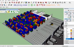 Warehouse Heatmap in 3D
