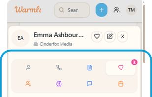Connection Detail screen on mobile