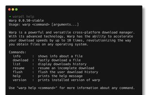 Warp Download Manager screenshot 1
