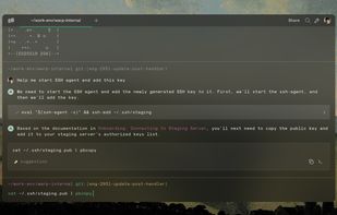 Warp Terminal screenshot 2