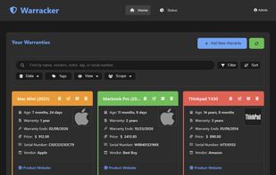 Warracker screenshot 1