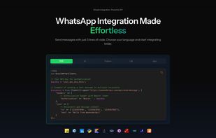 WhatsApp Integration Made
Effortless
