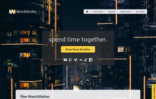 Watch2Gether landing page