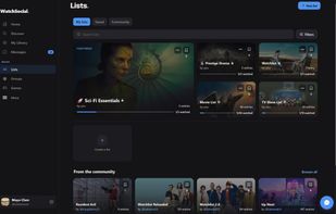 List view on Desktop