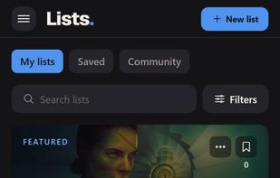 List view on Mobile