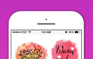 Watercolor Greetings Stickers for iMessage screenshot 2