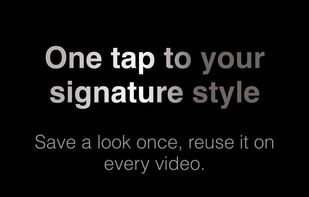 Save your entire style as a preset and apply it in one tap