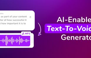 A AI Enabled text to voice generator