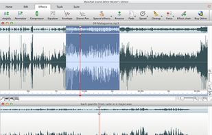 WavePad Audio and Music Editor Main Screen