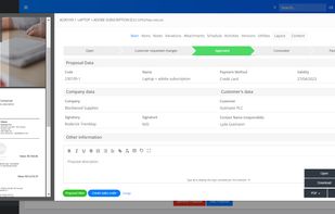 Proposal generation screen
