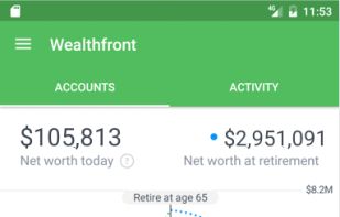 Wealthfront screenshot 1