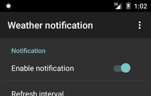 Weather notification screenshot 3