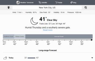 Weather Tomorrow screenshot 1