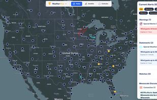 NWS alerts within WeatherWise