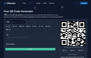 QR Code Generator Page