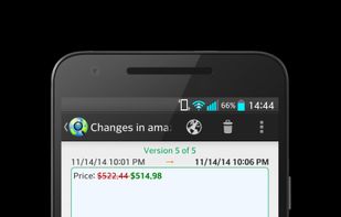Viewing a detected change
