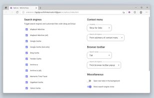 Web Archives screenshot 3