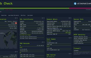 Web Check screenshot 1