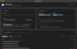 Dark Mode Web Cloner Mac