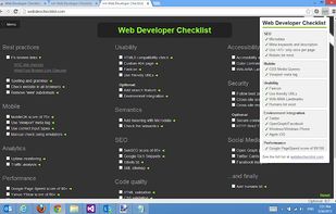 Web Developer Checklist screenshot 1