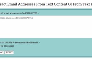 Text Email Extractor Screenshot