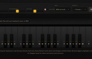 Web Harmonium screenshot 1