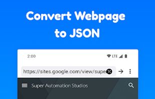 show the terms and conditions for using Webpage to JSON converter