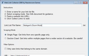 Web Link Collector 1000 screenshot 2