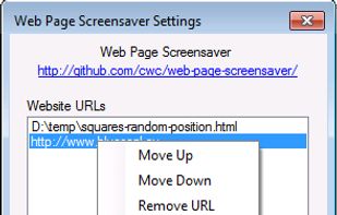 Web-Page-Screensaver screenshot 1