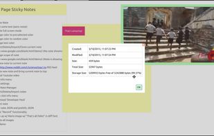Web Page Sticky Notes screenshot 1