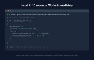 Web Researcher MCP screenshot 1
