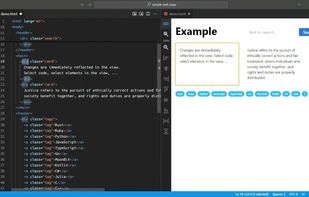 Web Visual Editor screenshot 1