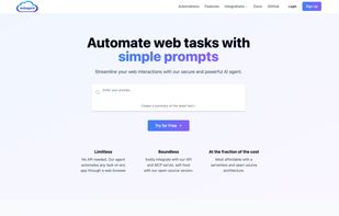 Webagent screenshot 1