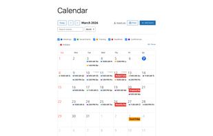 WebCalendar for WordPress screenshot 1