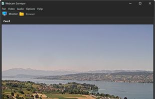 Webcam Surveyor main window screenshot with dark theme