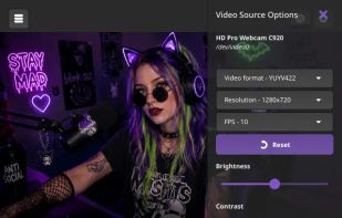 Webcam controls