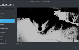 Applying effects in real-time to a video