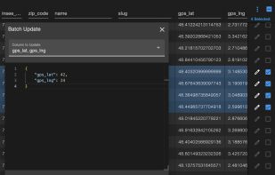 Batch update your data in JSON format