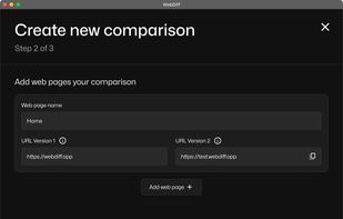 Add page to compare
