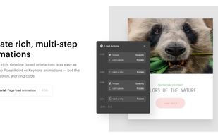 Build website animations and interactions visually