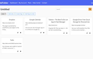 Link to all content you use for work