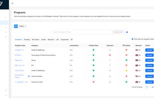 Webgains screenshot 1