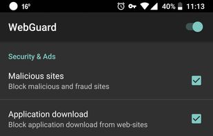 WebGuard screenshot 1