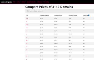 Webhostingbids screenshot 1