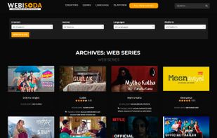 Latest Indian web series with relevant filters